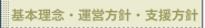 基本理念・運営方針・支援方針
